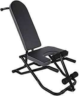 Inversion Table, Home Use Multi-functional Portable Heavy Duty Adjustable Fitness Folding Yoga Inversion Chair for Sit-up Headstand Push-up and Reverse Crunch