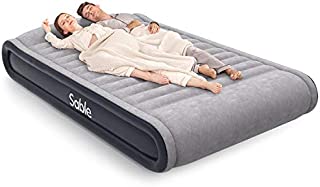 Sable Queen Size Air Mattresses with Built-in Electric Pump Inflatable Air Bed, Comfortable for Camping Travelling or Overnight Guests, Height 17