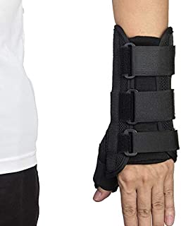 Wrist Brace with Thumb Spica Splint, Wrist splint & Thumb Splint Brace and Stabilizer, Relieve and Treat for De Quervain's Tenosynovitis, Arthritis, Sprains, Carpal Tunnel Pain, Tendonitis Left S