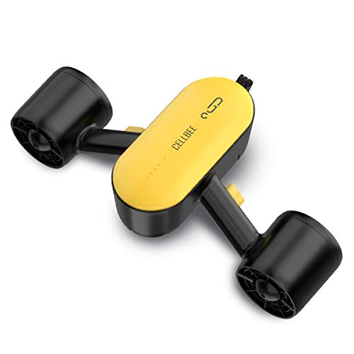 CellBee Underwater Sea Scooter with Camera Underwater Drone Dual Motors Max Depth 100FT 45min 4mph Water Sports Swimming Pool Diving for Kids Adults