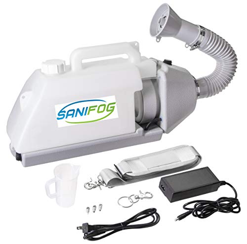 Sanifog Cordless ULV Cold Fogger Sprayer 3 Liter SF210 Ultra Thermal Portable Spray Machine for Office Room School Restaurant Home Professional Use 260 Watts (SF210-includes Strap)