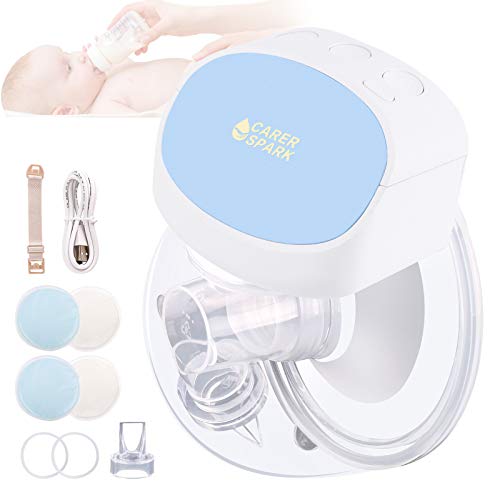 Electric Wearable Breast Pump Hands-Fe Breastfeeding Pump Portable Breast Pump Single Rechargeable Breast Pump Automatic Silent Breast Pump Breastfeeding Pump Milk Extractor Breast Pump Wireless