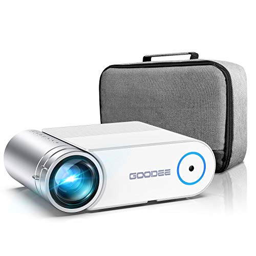 Projector, GooDee 2021 G500 Video Projector 5500L, 1080P and 200