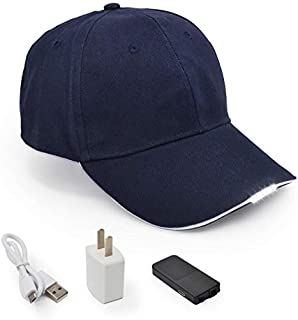 UltraKey Hands Free Rechargeable LED Baseball Cap Hat for Outdoor Hip Hop Party Holiday