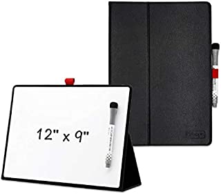 Small Dry Erase White Board,12 x 9 Inches,Mini Portable Desktop whiteboard, A4 Smart Reusable Notebook with Stand on Desk for Kids Shool Students Office Home Sport