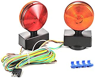 UI PRO TOOLS Magnetic Towing Light Kit for Tow Trailer RV Dolly Tail Towed Car Boat Truck - 12 Volt Wiring