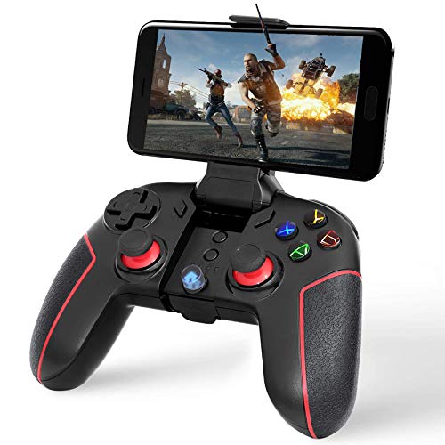 Sinfox Mobile Game Controller, 2.4G Wireless Gaming Controller, Dual-Vibration Bluetooth Game Controller Compatible with Android Phone/iOS 11.0-13.3.1/PC Windows7,8,10/TV Box/PS3/Tablets/Switch