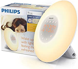 Philips SmartSleep HF3500/60 Wake-Up Light Therapy Alarm Clock with Sunrise Simulation, White