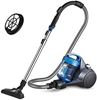 Eureka Whirlwind Bagless Canister Vacuum Cleaner, Lightweight Vac for Carpets and Hard Floors, w/Filter, Blue