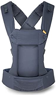 Beco Gemini Baby Carrier - Grey, Sleek and Simple 4-in-1 All Position Backpack Style Sling for Holding Babies, Infants and Child from 7-35 lbs Certified Ergonomic