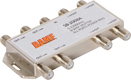 BAMF 8-Way Coax Cable Splitter Bi-Directional MoCA 5-2300MHz