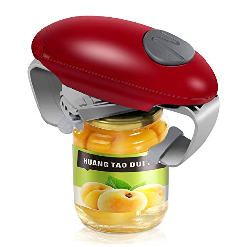 Electric Jar Opener, Strong Tough Bottle Opener, Automatic Jar Opener With Less Effort to Open for Women, Chef, Elderly And Arthritis Sufferers