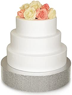 OCCASIONS Bling Wedding Cake Stand (Holds 150 lbs) Cupcake Base, Decorative Centerpiece for Parties (12