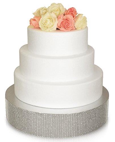 OCCASIONS Bling Wedding Cake Stand (Holds 150 lbs) Cupcake Base, Decorative Centerpiece for Parties (12