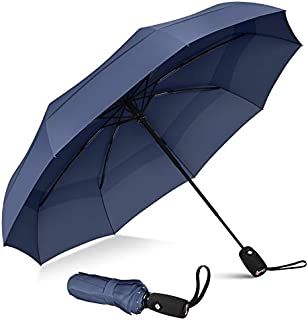 Repel Umbrella Windproof Travel Umbrella - Compact, Light, Automatic, Strong and Portable - Wind Resistant, Small Folding Backpack Umbrella for Rain - Men and Women