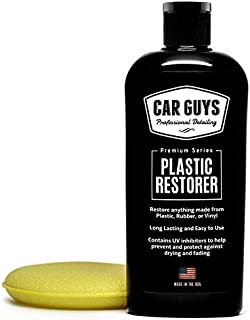 CAR GUYS Plastic Restorer - The Ultimate Solution for Bringing Rubber, Vinyl and Plastic Back to Life! - 8 Oz Kit