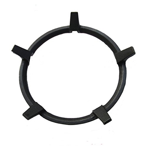 Wok Ring/Non Slip Black Cast Iron Stove Trivets for Kitchen Wok Support Ring Cooktop Range Pan Holder Stand Stove Rack Milk Pot Holder for Gas Hob - Gas Stove accessories