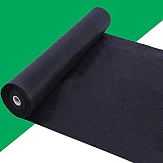 kdgarden Premium 5oz Pro Weed Barrier Landscape Fabric Ground Cover Heavy Duty Commercial Anti-Weed Gardening Mat, 3ft x 100ft, Black