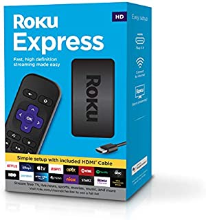 Roku Express | HD Streaming Media Player with High Speed HDMI Cable and Simple Remote