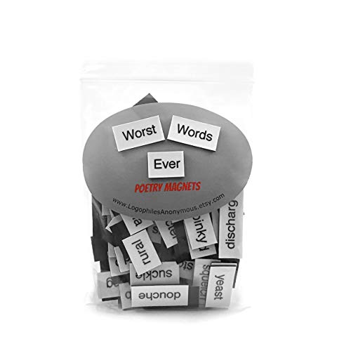 Worst Words Ever Poetry Magnets/Gross Words Magnets/Gag Gift For Teens/Cringeworthy Word/Moist Panties/White Elephant Teacher Gift