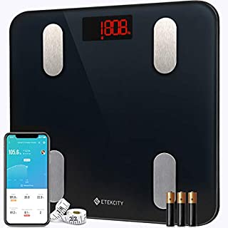 Etekcity Scales for Body Weight Bathroom Digital Weight Scale for Body Fat, Smart Bluetooth Scale for BMI, and Weight Loss, Sync 13 Data with Other Fitness Apps