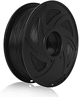 TPU 3D Printer Filament Flexible Filament 1.75mm 1kg 2.2lb Spool, Dimensional Accuracy +/- 0.05 mm, Fit Most FDM Printers Pack of 1 (Black)