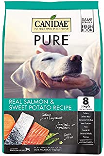 Canidae PURE Grain Free, Limited Ingredient Dry Dog Food, Salmon and Sweet Potato, 24lbs