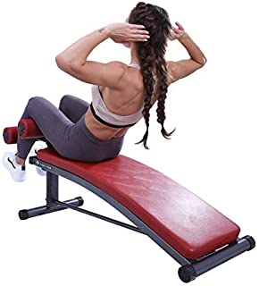 Finer Form Sit Up Bench with Reverse Crunch Handle for Ab Bench Exercises - Abdominal Exercise Equipment with 3 Adjustable Height Settings