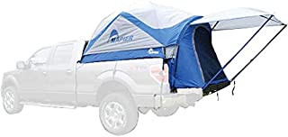 Napier Sportz Vehicle Specific Compact Short Truck Bed Portable 2 Person Outdoor Camping Tent with Optional 4 x 4 Foot Sun Awning, Blue