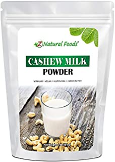 Cashew Milk Powder - Unsweetened & Unflavored - All Natural Milk Alternative - Perfect For Coffee, Smoothies, Cereal, Drinks & Baking - Vegan, Gluten Free, Non GMO, Kosher, & Dairy Free - 1 lb