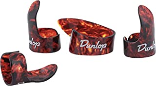 Dunlop 9020TP Shell Plastic Finger & Thumbpicks, Large, 4/Player's Pack