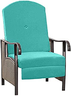 BrylaneHome Oversized Outdoor Recliner with Cushion Patio Chair, Breeze