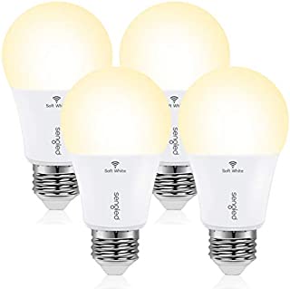 Sengled Smart Light Bulb, WiFi Light Bulbs No Hub Required, Smart Bulbs That Work with Alexa & Google Home, Smart LED Light A19 Soft White Light (2700K), 800LM 60W Equivalent, 4 Pack