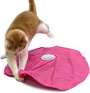 Interactive Cat Play-Catch The Tail-Electric, Rotating Feather , Motion, Automatic, Best Undercover Mouse Under Blanket cat Toy