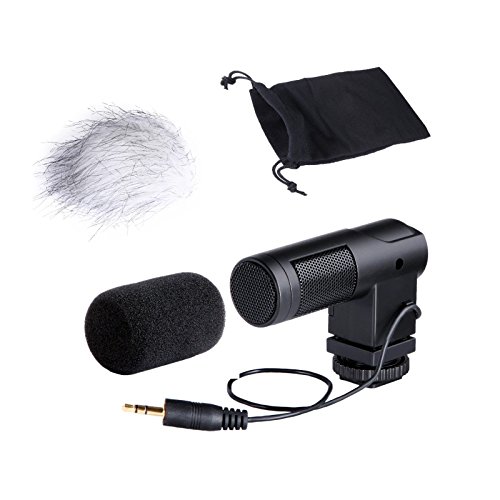 Movo Photo VXR260 Mini XY Stereo Condenser Video Microphone for DSLR Video Cameras