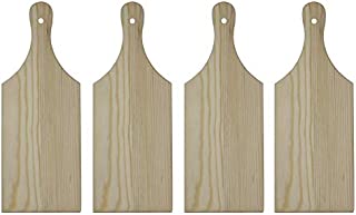 Package of 4 Unfinished Wooden Mini Cutting Boards for Decorating and Crafting