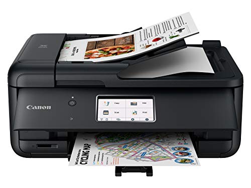 Canon TR8620 All-In-One Printer For Home Office | Copier |Scanner| Fax |Auto Document Feeder | Photo and Document Printing | Airprint (R) and Android Printing, Black