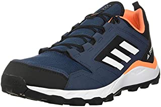 adidas mens Terrex Agravic Trail Running Hiking Shoe, Crew Navy/White/Hazy Blue, 10.5 US