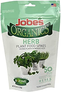 Jobe's Organics Herb Fertilizer Spikes, 50 Spikes