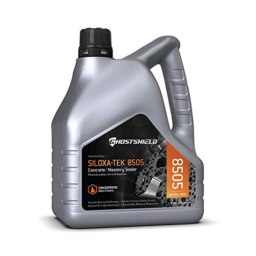 Siloxa-Tek 8505 Ultra Concentrate - 1 Gallon (Makes 5 GALLONS) Penetrating Concrete Sealer, Water, Salt & Oil Repellent