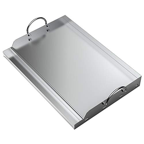 only fire Universal Stainless Steel Rectangular Griddle for Gas BBQ Grills, 23