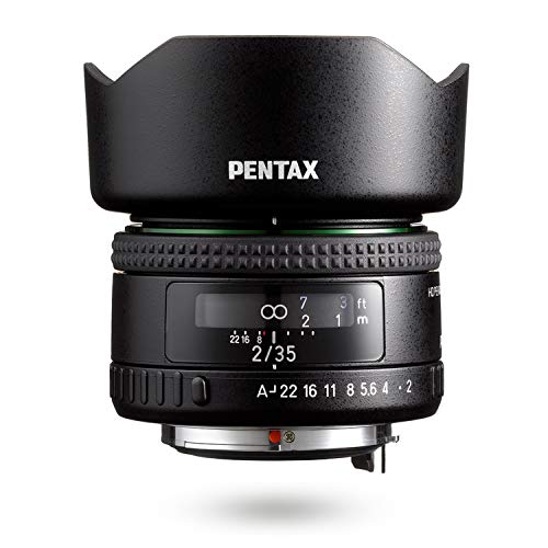 HD PENTAX-FA35mmF2 Versatile Wide-Angle Lens Latest HD Coating minimizes Flare and Ghost SP Coating to Repel Stains New Exterior Design Hybrid aspherical Lens for Extra-Clear, high-Contrast Images