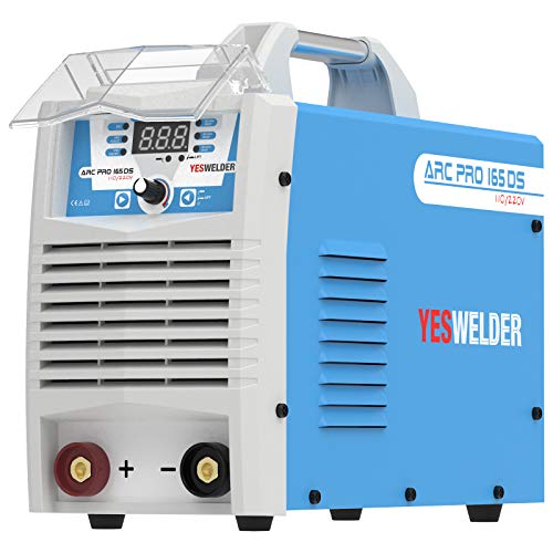 YESWELDER ARC Welder 165Amp Digital Inverter IGBT Stick MMA Welder,110/220V Dual Voltage Hot Start ARC Force Portable Welding Machine