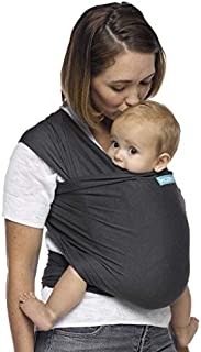 Moby Wrap Baby Carrier | Evolution | Baby Wrap Carrier for Newborns & Infants | #1 Baby Wrap | Baby Gift | Keeps Baby Safe & Secure | Adjustable for All Body Types | Perfect for Mom & Dad | Charcoal