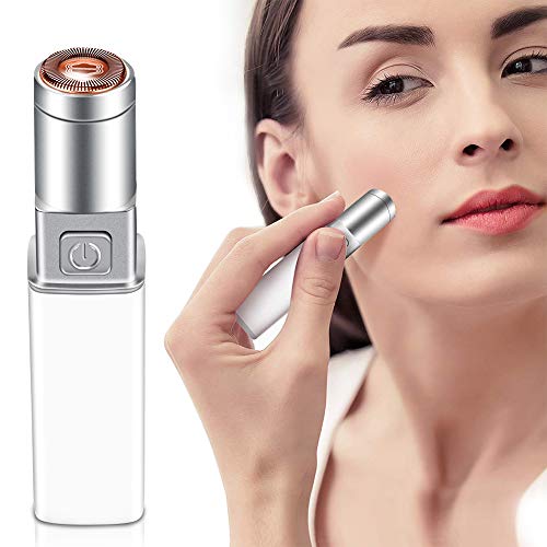 Facial Hair Removal for Women, RGCTL Face Hair Remover Mini Travel Size Trimmer for Women Ladies Face Armpit, Chin and Full Body, Waterproof, Battery Powered