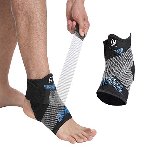 Ankle Brace for Women and Man, Ankle Support with Adjustable Compression Strap for Sprained Ankle, Injury Recovery and More! (Medium)