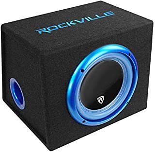 Rockville RVB10.1A 10 Inch 500W Active Powered Car Subwoofer+Sub Enclosure Box