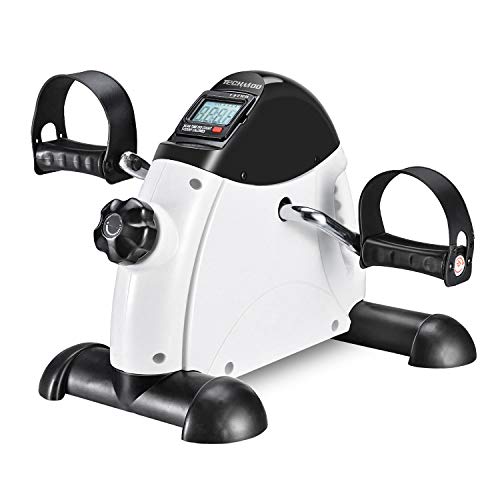 Under Desk Bike Pedal Exerciser Portable Home Exercise Bike Pedal Exerciser Foot Peddler Portable Therapy Bicycle Leg Peddler Portable Mini Cycle Bike for Hands Arm or Feet Trainer Mini Exercise Bike