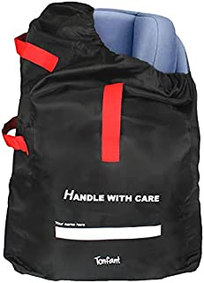 Car Seat Travel Bag by Tonfant -Durable Gate Check Bag with Shoulder Strap for Air Travel Keeps Hands Free & Protect Car Seat-Fits Carseats,Booster & Infant Carriers