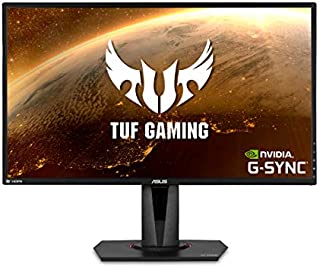 Asus TUF Gaming VG27AQ 27 Monitor, 1440P WQHD (2560 x 1440), IPS, 165Hz (Supports 144Hz), G-SYNC Compatible, 1ms, Extreme Low Motion Blur Sync, Eye Care, DisplayPort HDMI Black